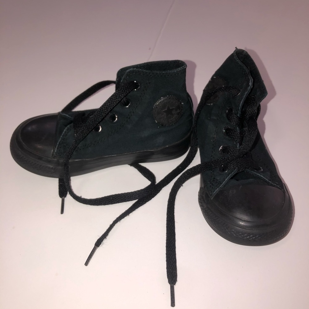 Black High Top Converse ALL STAR Size Infant 7